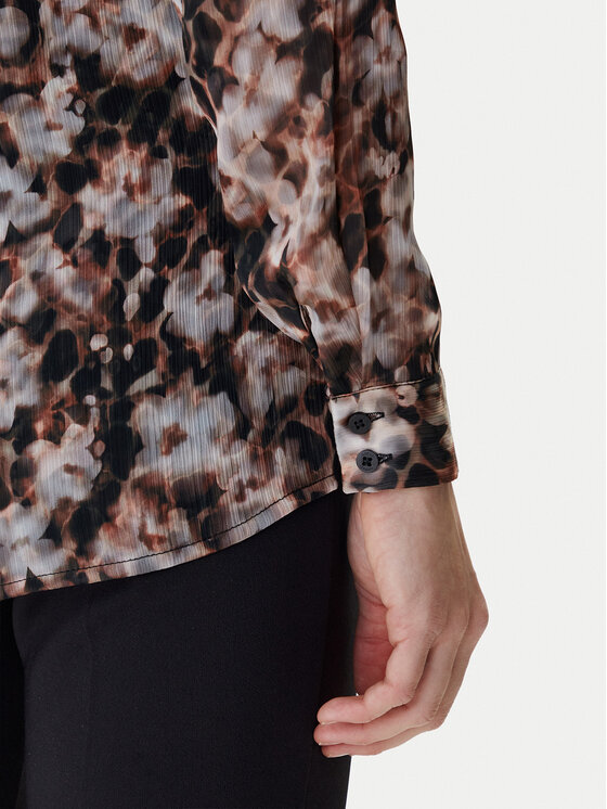 Guess Guess Košulja W6RH73 WDW82 Smeđa Regular Fit