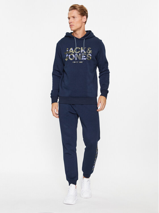 Jack&Jones Jack&Jones Majica dugih rukava James 12235338 Tamnoplava Regular Fit
