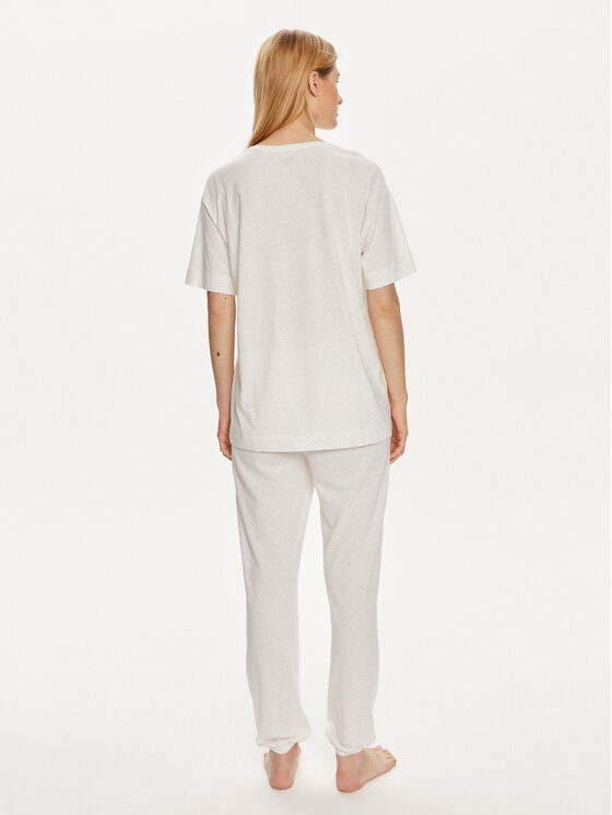 Triumph Triumph Piżama 10214839 Écru Relaxed Fit