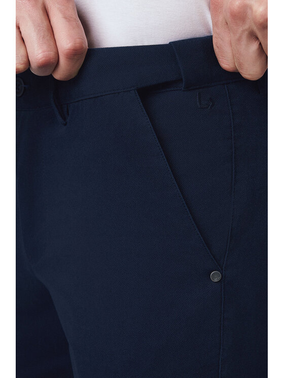 Lancerto Lancerto Chinosy Mikkeli SP082125000015 Granatowy Regular Fit