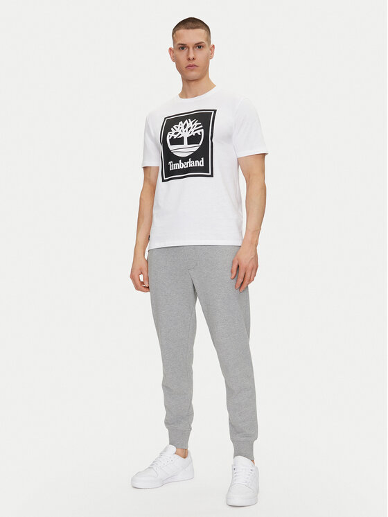 Timberland Timberland Majica TB0A5WQQ Bela Regular Fit