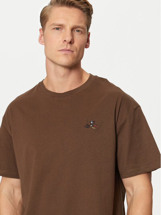 Solid Solid T-shirt Manes 21108333 Nero Regular Fit