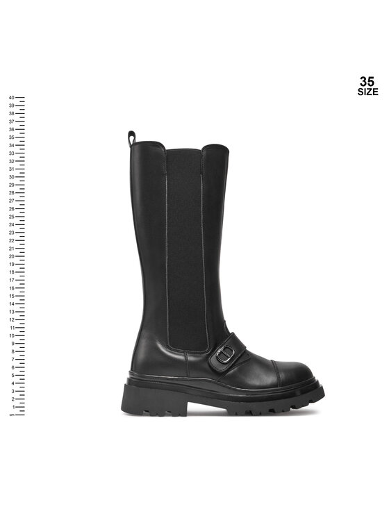 TWINSET TWINSET Zimske čizme Chelsea 242GCJ S Crna