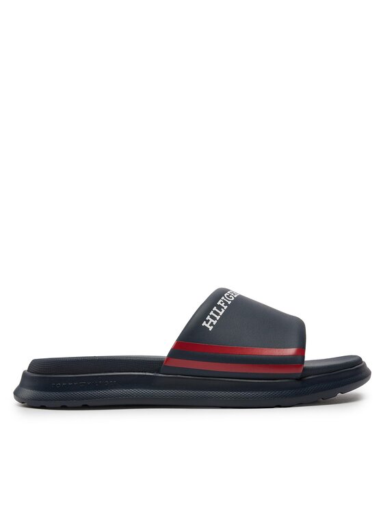 Şlapi Tommy Jeans Dual Density Hilifger Pool Slide FM0FM05017 Bleumarin