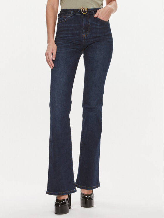 PINKO Pinko Τζιν Flora 100166 A1MF Σκούρο μπλε Regular Fit