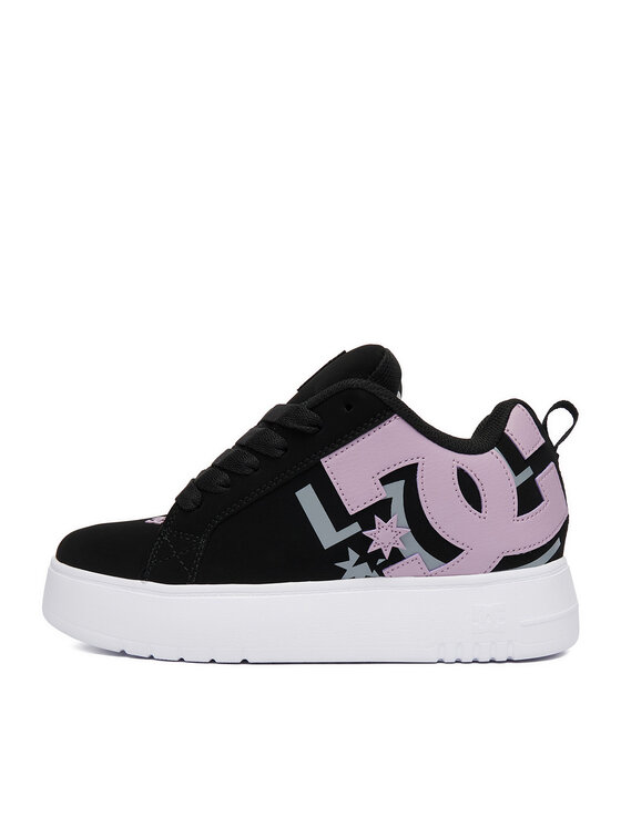 DC Shoes DC Shoes Sneakersy EO-COURT GRAFFIK PLATFORM DC02422003 Czarny