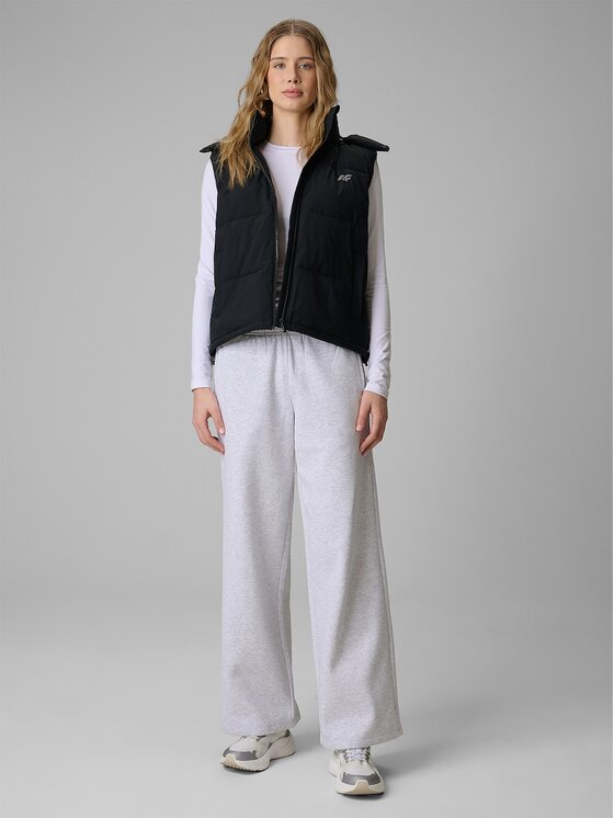 4F 4F Gilet 4FRSS26TVJAF415-020S Nero Loose Fit