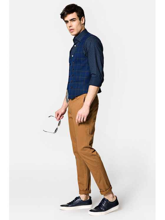 Lancerto Lancerto Kamizelka KA073222000001 Granatowy Slim Fit