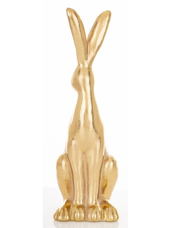 MIAhome MIAhome Figurka królik 30x10x12 cm SVELTA Złoty