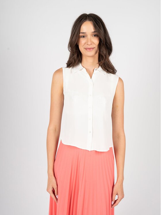 Patrizia Pepe Patrizia Pepe Koszula 8C0624/A8I1 Biały Regular Fit