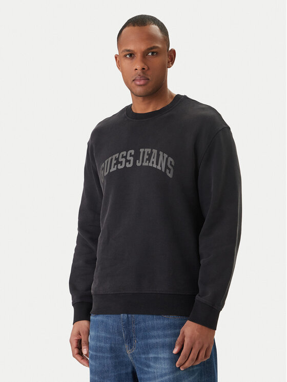 Guess Jeans Guess Jeans Μπλούζα M6GQA6 KCPR1 Μαύρο Regular Fit