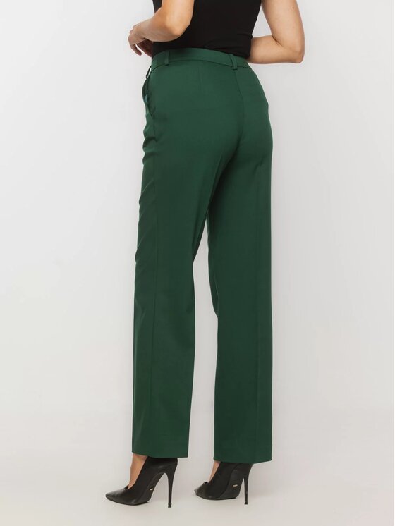Willsoor Willsoor Spodnie materiałowe 68171 Zielony Regular Fit