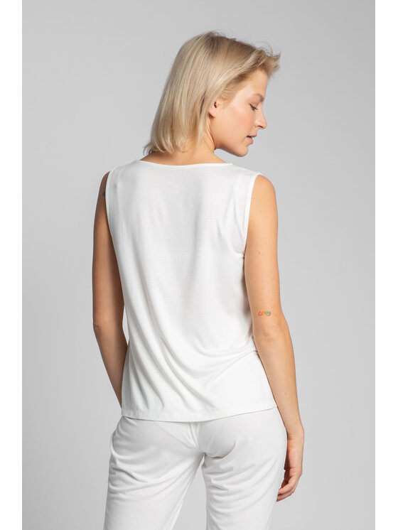 LaLupa LaLupa Bluzka LA022 Biały Comfortable Fit