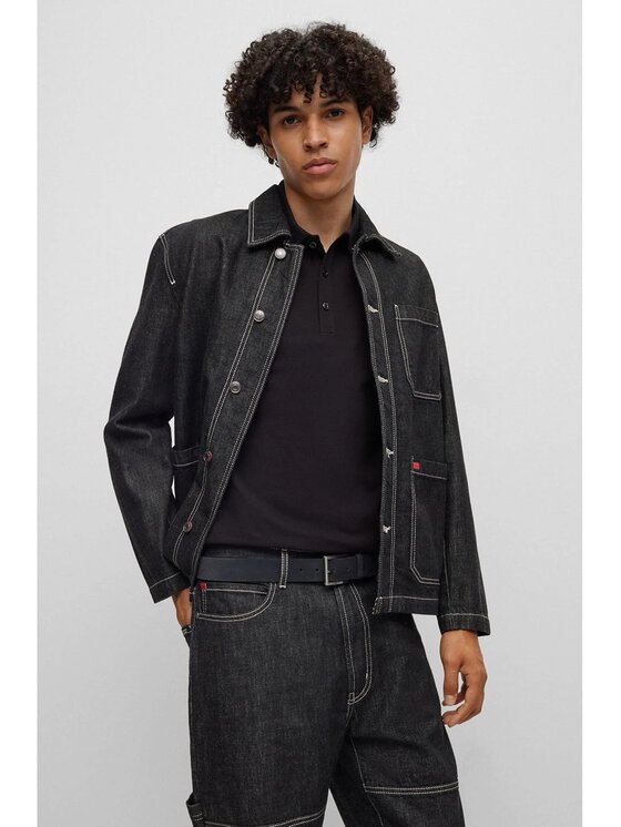 HUGO HUGO Мъжки колан 50497455 Черен