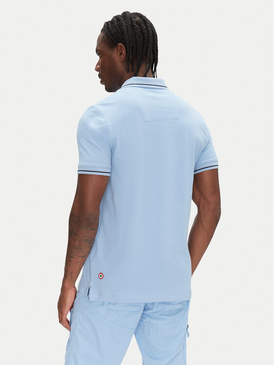 Aeronautica Militare Aeronautica Militare Polo majica 251PO1850P191 Modra Slim Fit
