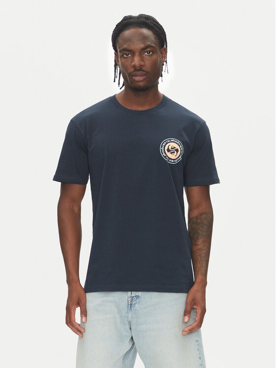 Quiksilver T-shirt Circle Back Ss EQYZT08054 Blu scuro Regular Fit, taglia : S