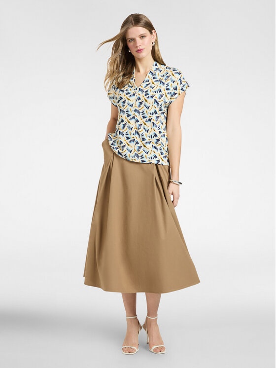 Elena Mirò Elena Mirò T-Shirt G005Z000634N041 Biały Regular Fit