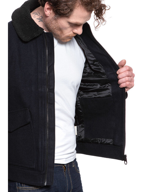 Lee Lee Giubbotto invernale 191J WOOL JACKET Nero Regular Fit