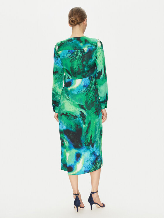 DKNY DKNY Kokteiļkleita DD4JYD34 Zaļš Regular Fit