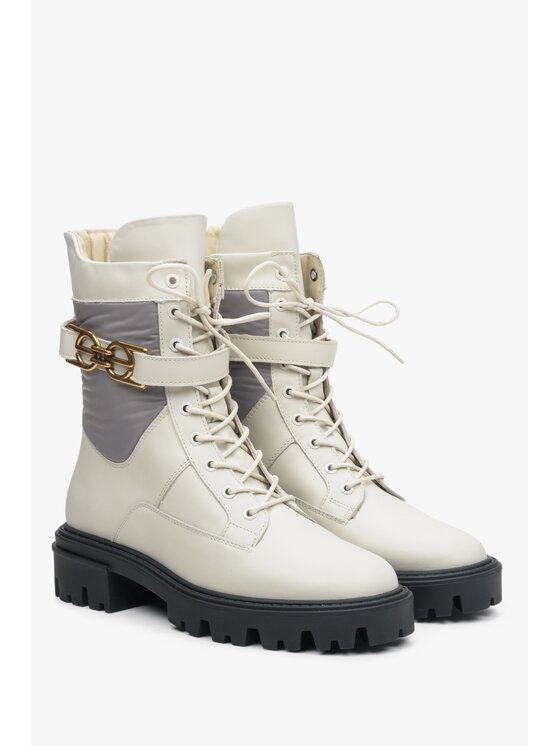 Estro Estro Μποτάκια ER00113502 Μπεζ