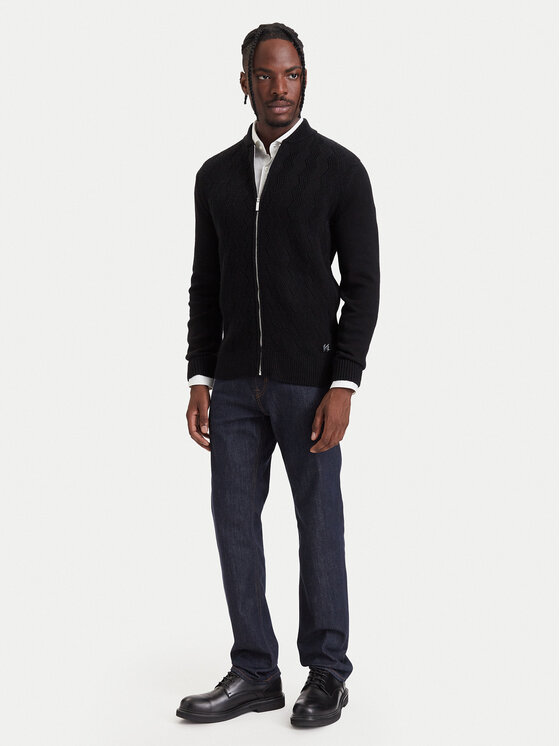 KARL LAGERFELD KARL LAGERFELD Kardigan 655029 564308 Czarny Regular Fit