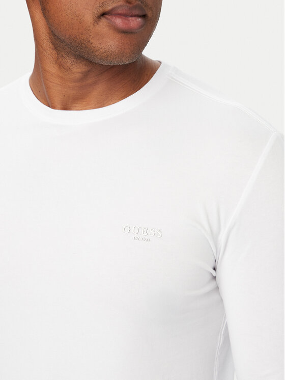 Guess Guess Longsleeve M6YI28 K3733 Weiß Regular Fit