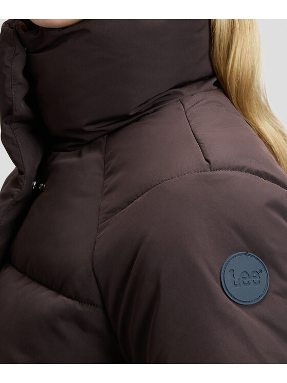 Lee Lee Kurtka puchowa 112385633 Brązowy Regular Fit