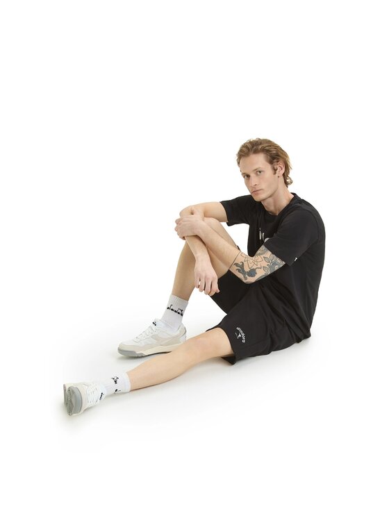 Diadora Diadora Szorty sportowe BERMUDA ATHL. LOGO Czarny Regular Fit