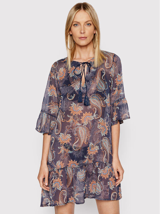 Vestito da spiaggia BG995 Blu scuro Relaxed Fit