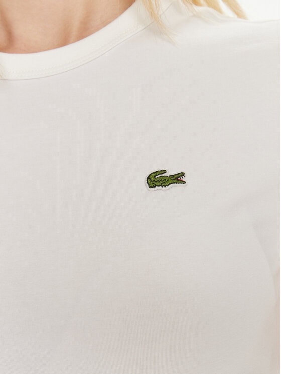 Lacoste Lacoste Majica TF7218 Bela Slim Fit
