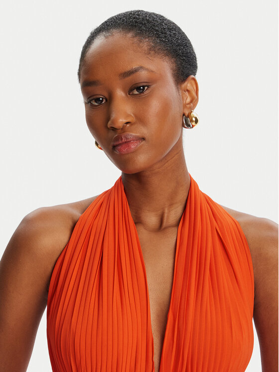 Bardot Bardot Večerné šaty Amala Pleated Halter 60031DB Červená Regular Fit