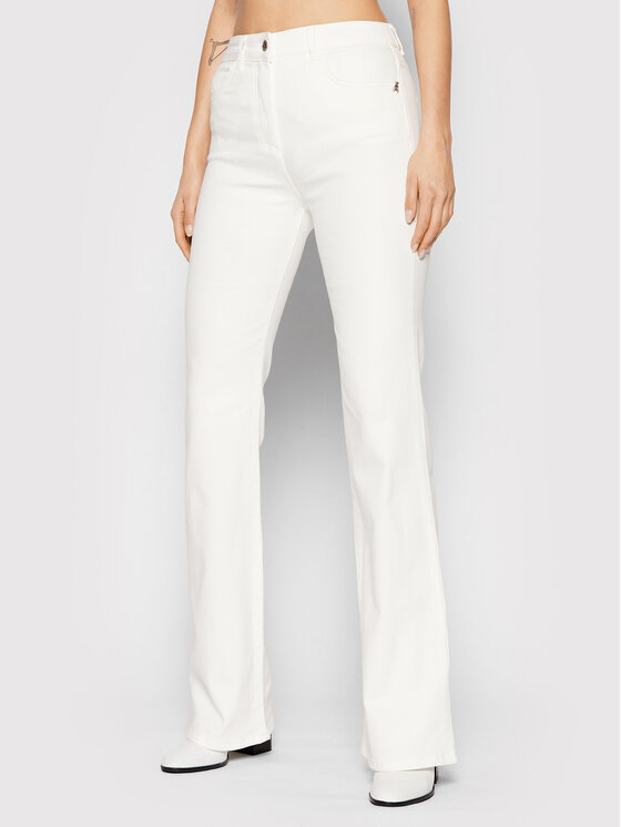Patrizia Pepe Džínsy CP0937/DSo4/W146 Biela Skinny Fit