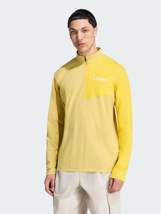 adidas adidas Koszulka techniczna 143621 Żółty Regular Fit