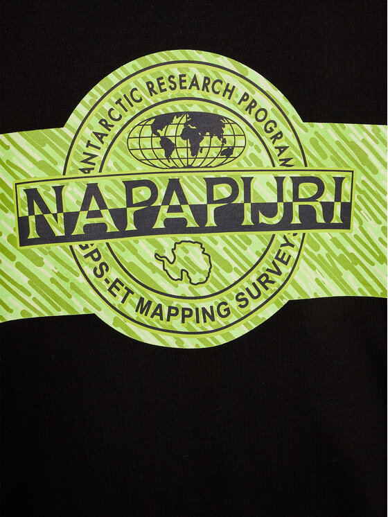 Napapijri Napapijri Μπλούζα B-Pinzon NP0A4GXD M Μαύρο Regular Fit