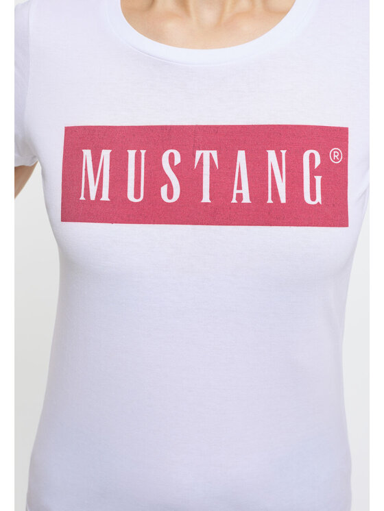 Mustang Mustang T-Shirt ALINA Biały Regular Fit
