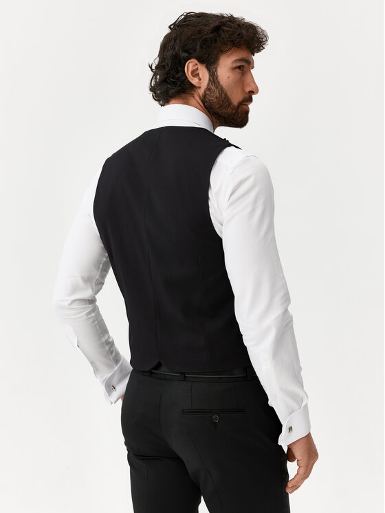 Evenemen Evenemen Kamizelka garniturowa Boston Czarny Slim Fit