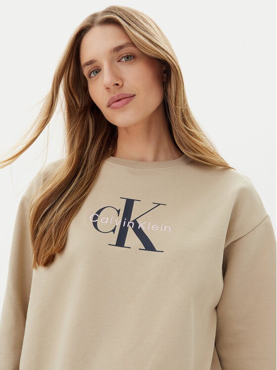 Calvin Klein Jeans Calvin Klein Jeans Bluza LV047B234G Beżowy Relaxed Fit