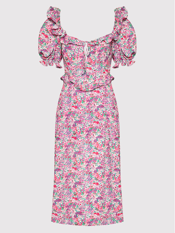 For Love & Lemons For Love & Lemons Sommerkleid Katarina CD2378 Rosa Regular Fit