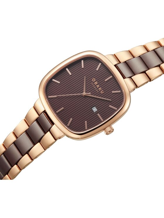 Obaku Obaku Zegarek V282GDVNCN Złoty
