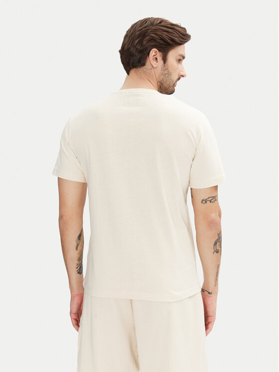 EA7 Emporio Armani EA7 Emporio Armani T-krekls 7M000149 AF14772 U1079 Écru Regular Fit