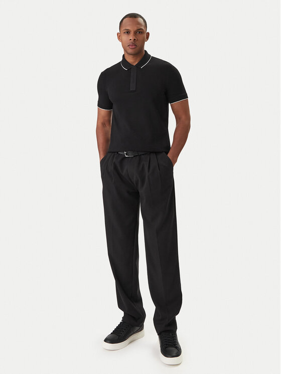 Armani Exchange Armani Exchange Поло XM001285 AF10366 UC001 Чорний Slim Fit