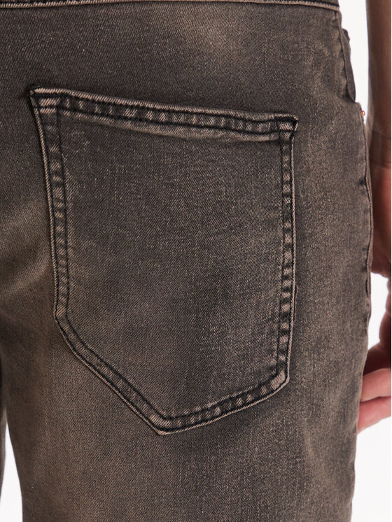 Redefined Rebel Redefined Rebel Дънкови шорти Stockholm 226131 Черен Slim Fit