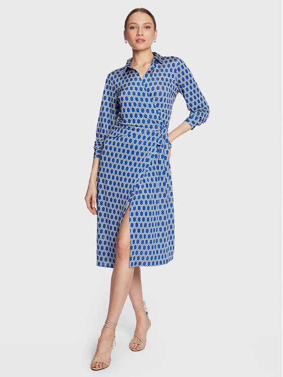REPLAY Replay Rochie de zi W9023.000.73923 Albastru Regular Fit