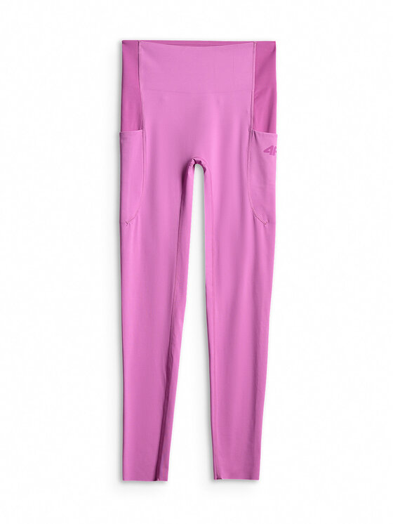 4F 4F Legginsy SOLAR PUNK Różowy Slim Fit