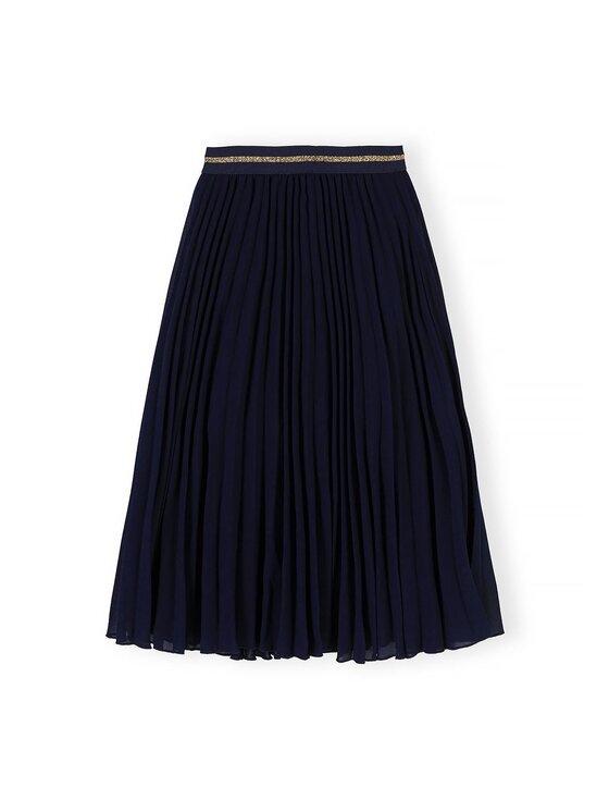 minoti minoti Spódnica plisowana 32SKIRT151 Granatowy Regular Fit