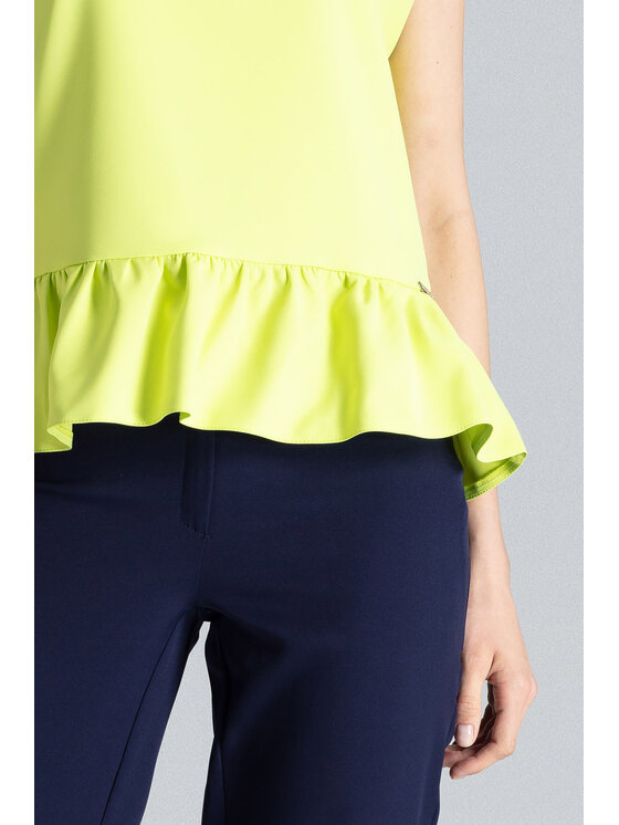FIGL FIGL Blúzka M388 Zelená Regular Fit