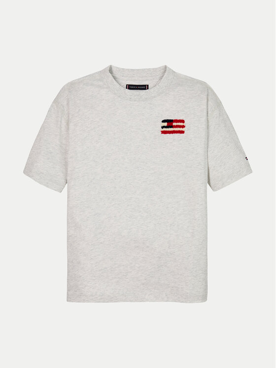 Tommy Hilfiger Tommy Hilfiger T-Shirt KB0KB09531 S Szary Regular Fit