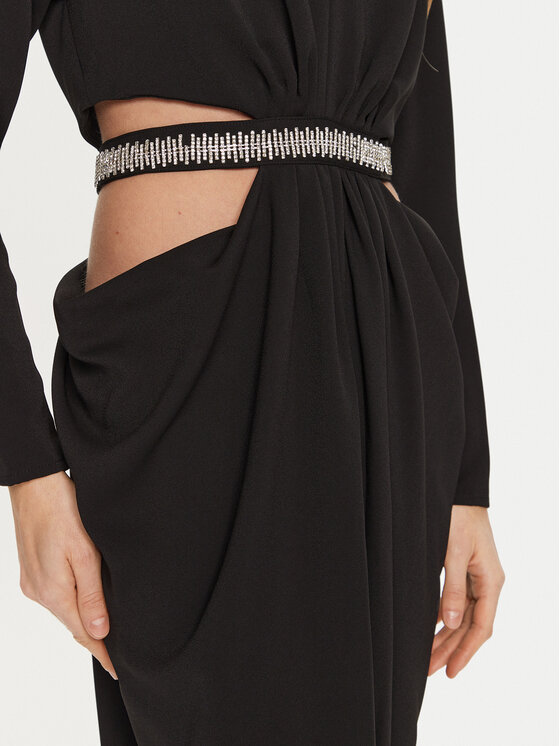 Eleh Eleh Večernja haljina E00315 Crna Regular Fit