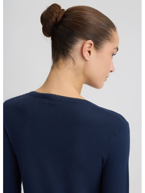 Liu Jo Liu Jo Sweter WXX055MS49I93921 Błękitny Regular Fit
