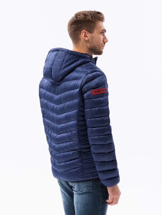 Ombre Ombre Zimní bunda C368 Modrá Regular Fit